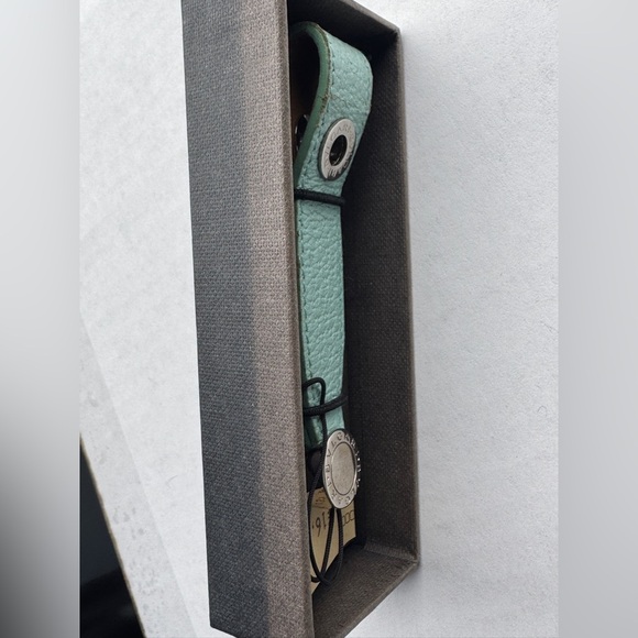 Bvlgari Mint Green Leather Keychain - Picture 7 of 11